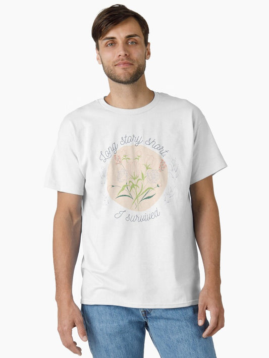 "Long story short I survived" Taylor Swift Evermore Lyrics Classic T-Shirt