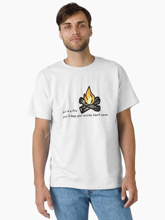 "But I'm a fire and I'll keep your brittle heart warm" Peace lyrics by Taylor Swift Classic T-Shirt