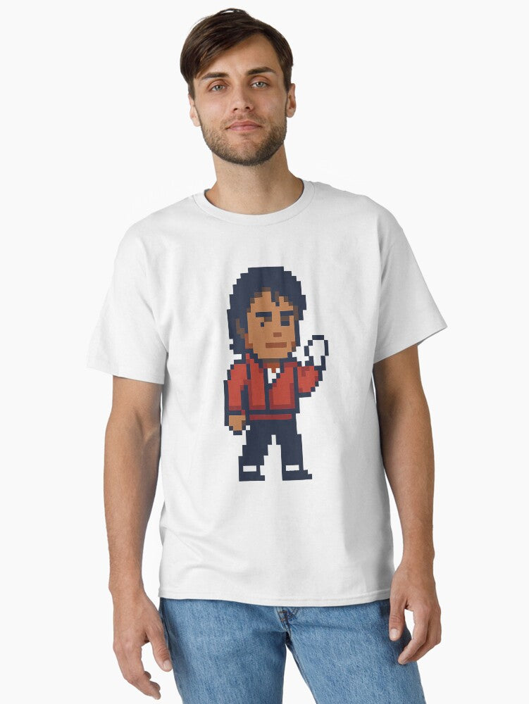 80s Pixel Art King of Pop Inspired by Michael Jackson Classic T-Shirt