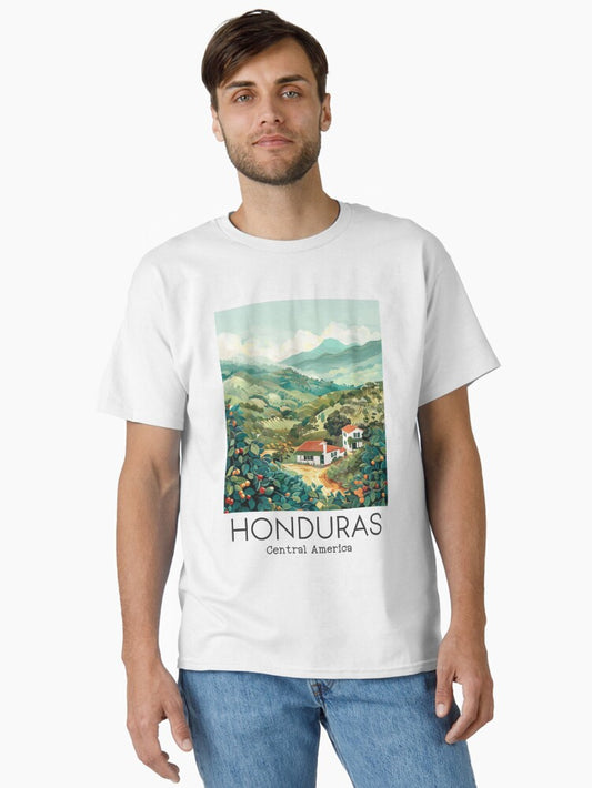 A Vintage Travel Illustration of Honduras - Central America Classic T-Shirt