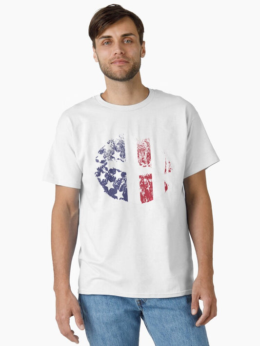 A Kiss in Stars and Stripes Classic T-Shirt