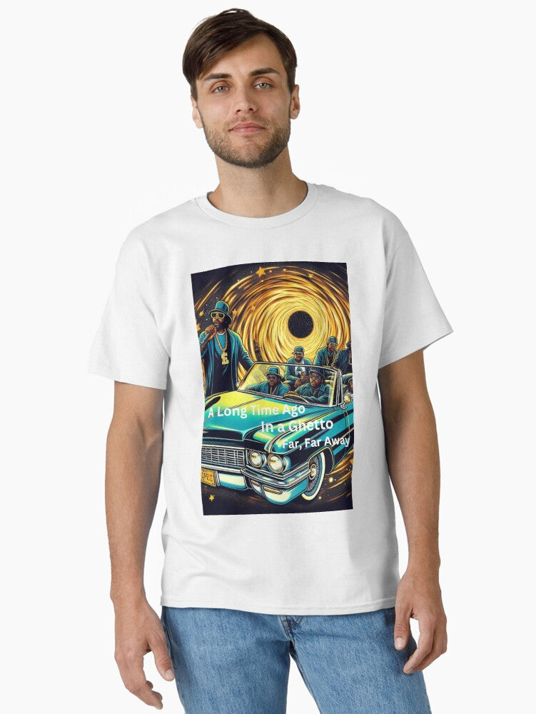 A Long Time Ago In A Ghetto Far Far Away- Pop Art Drawing Rap Legends Arrive Classic T-Shirt