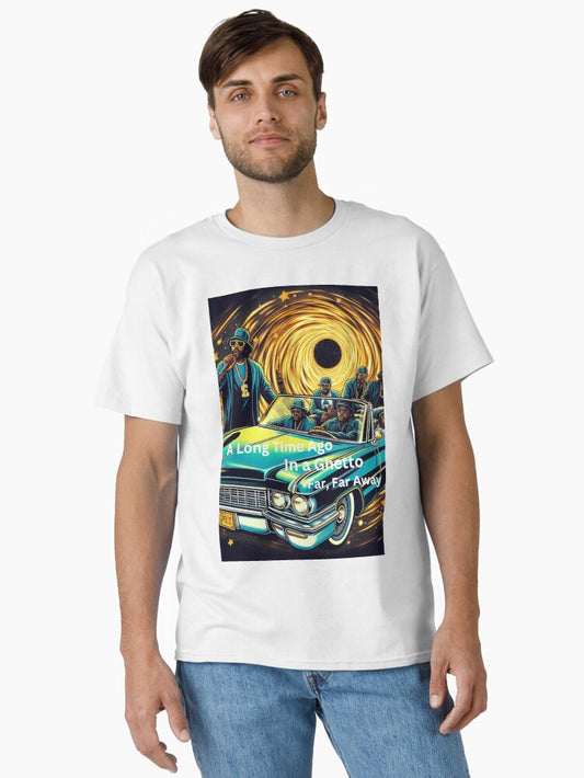 A Long Time Ago In A Ghetto Far Far Away- Pop Art Drawing Rap Legends Arrive Classic T-Shirt