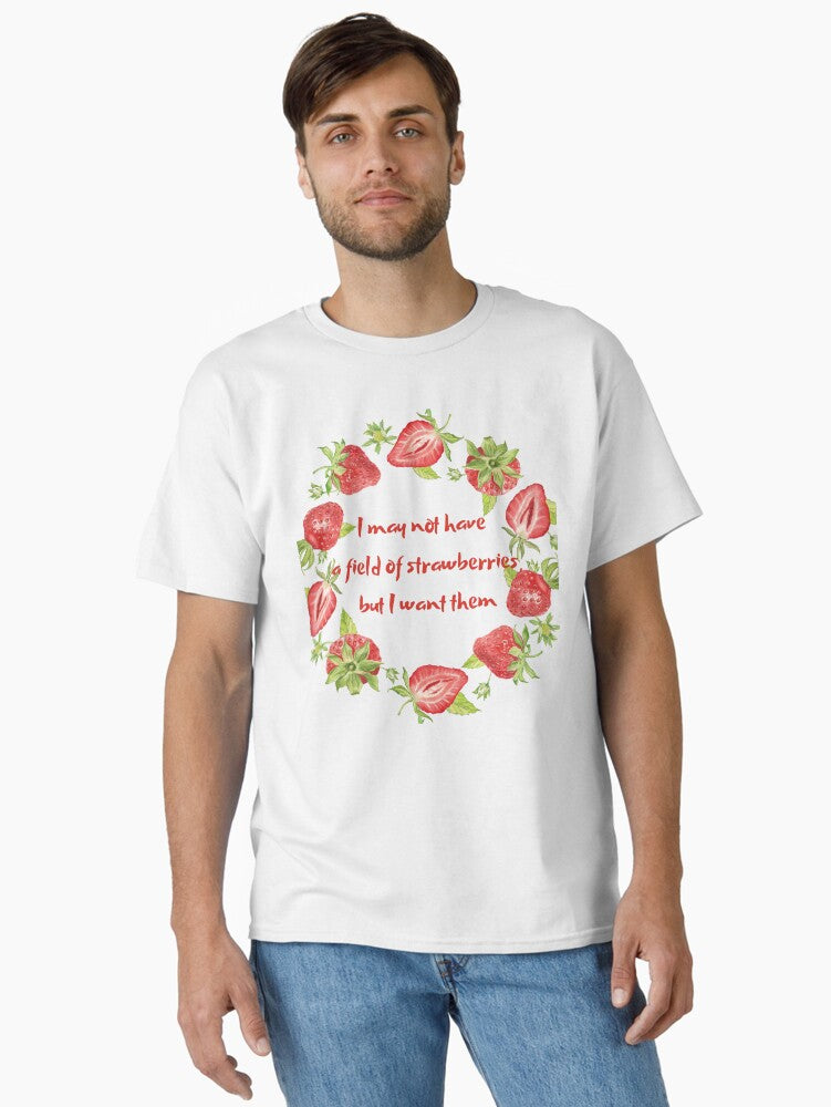 A Special Gift for Gourmets Working in the Strawberry Field Classic T-Shirt Style001