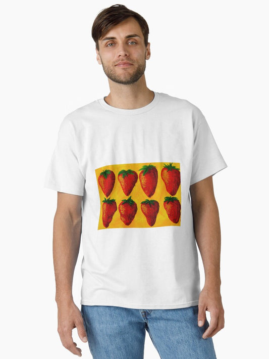 "Strawberry Fields" original pop art painting Classic T-Shirt
