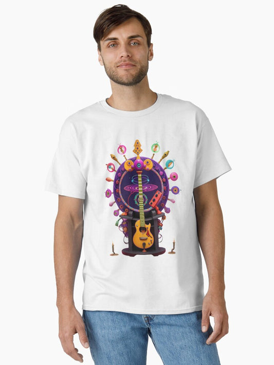 A colorful a guitar. Classic T-Shirt
