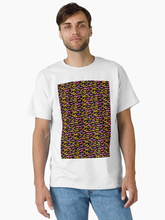 A Colorful Illustration Pattern Classic T-Shirt Style001