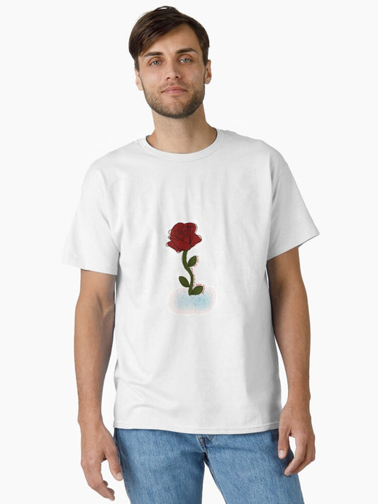 A rose grew up out of the frozen ground. Classic T-Shirt