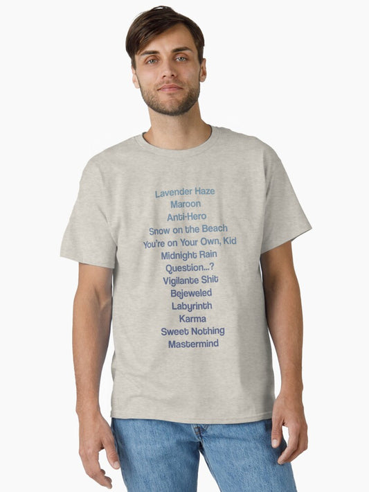 "midnights" taylor swift tracklist Classic T-Shirt