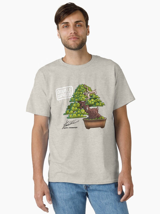 02 Dubble dragon bonsai face on white Classic T-Shirt