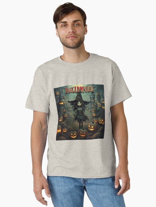 A scary Halloween Pumpkin Classic T-Shirt Style003