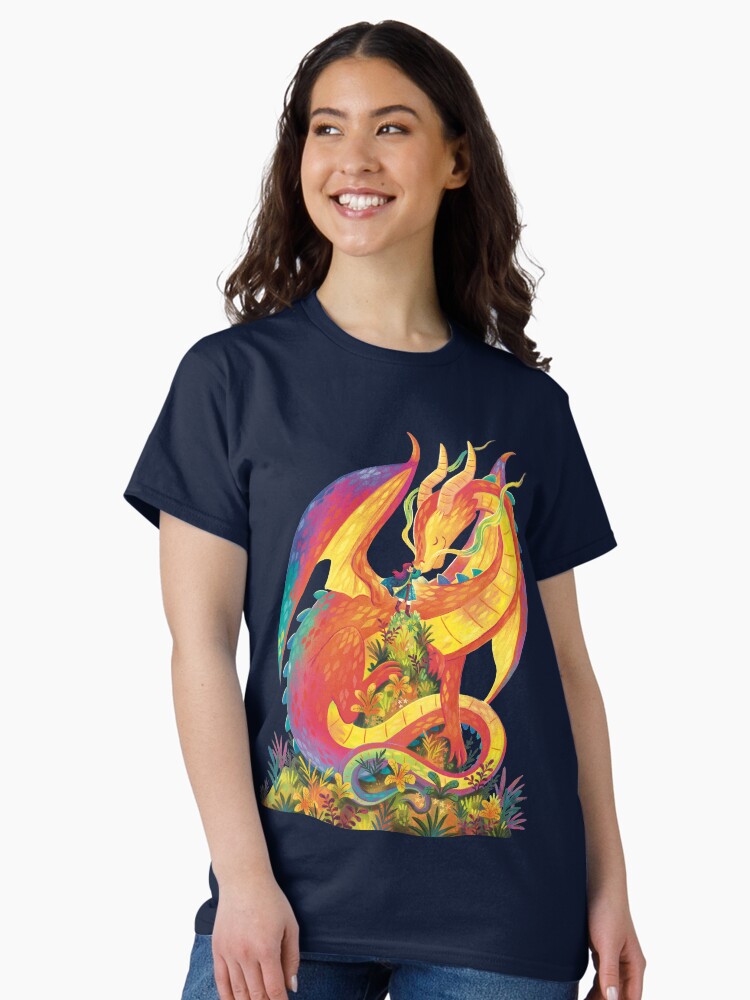 A girl and her dragon Classic T-Shirt