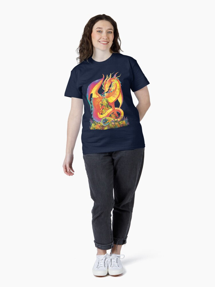 A girl and her dragon Classic T-Shirt
