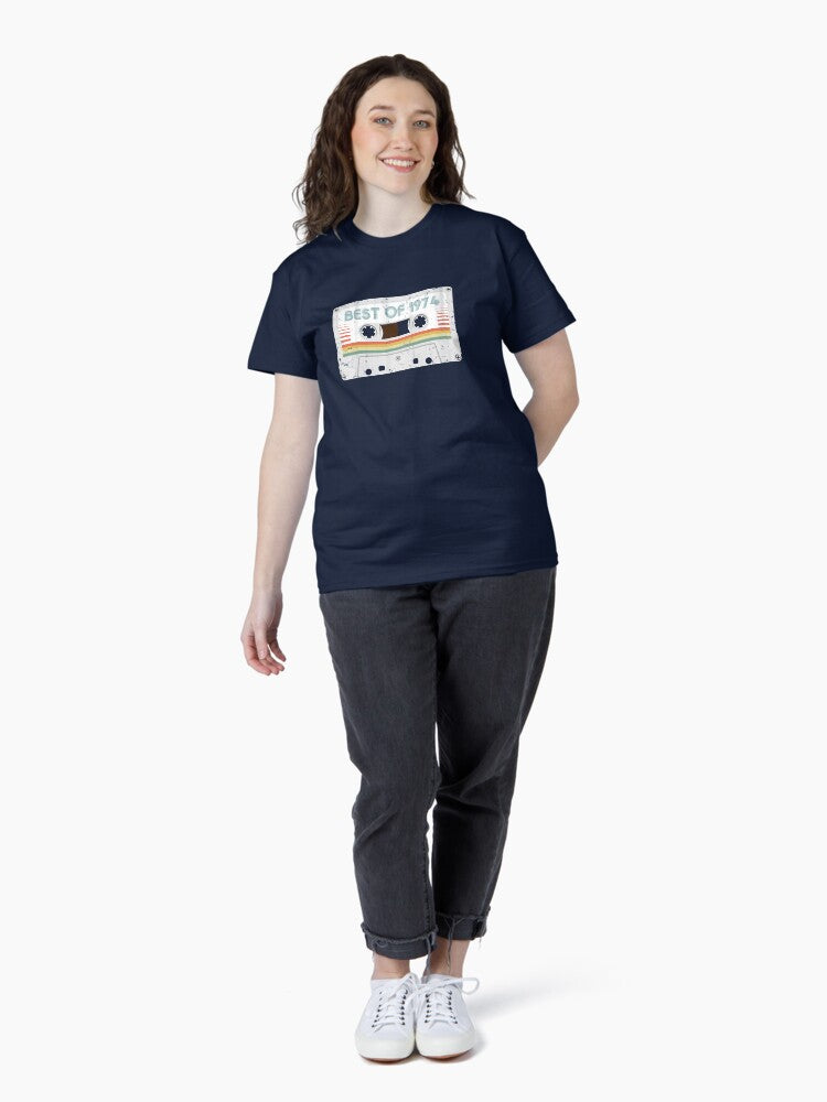 50th Birthday Best of 1975 Cassette Tape Vintage for Gift Classic T-Shirt