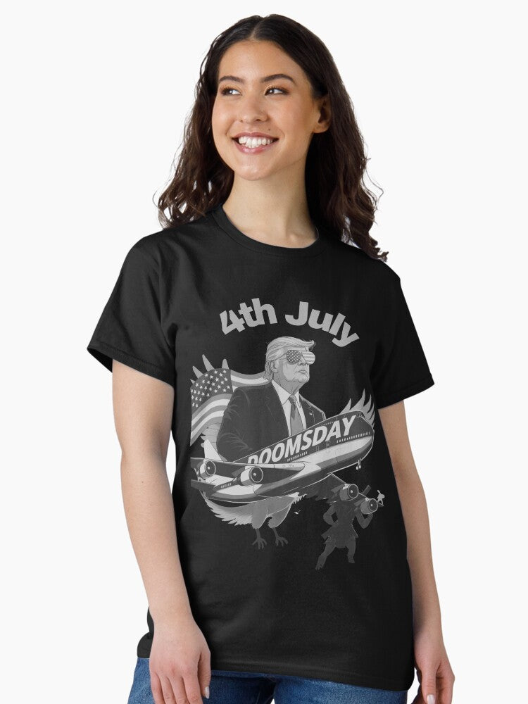 4th July Doomsday – Patriotic Chaos & Political Satire Classic T-Shirt