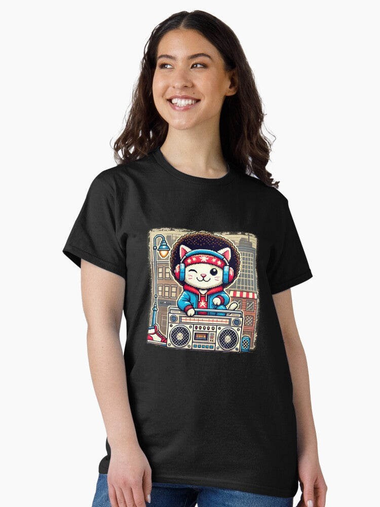 90s Hip - Hop Vintage Cat Classic T-Shirt Style001