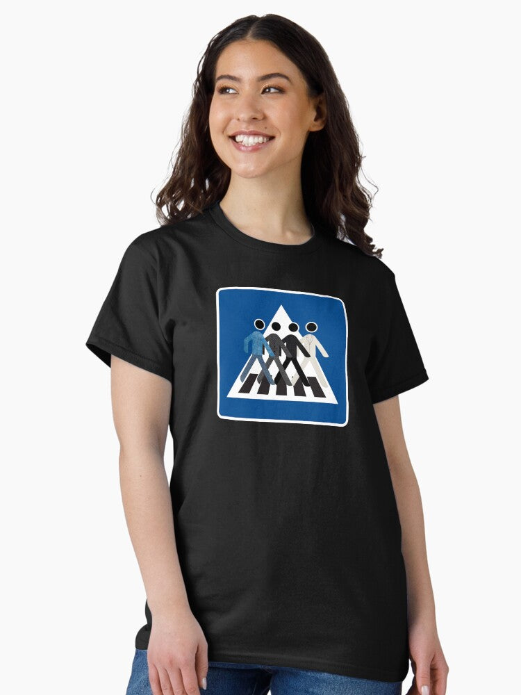 Abbey Road Beatles - Pedestrian Crossing Sign Classic T-Shirt