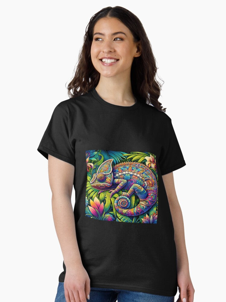 a chameleon with colorful patterns Classic T-Shirt