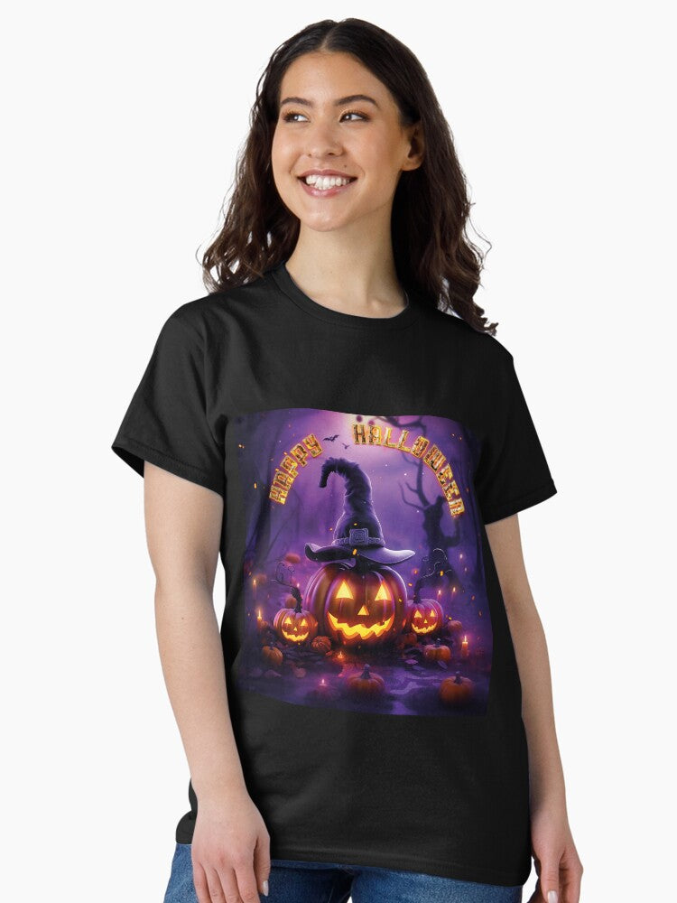 A scary Halloween Pumpkin Classic T-Shirt Style001