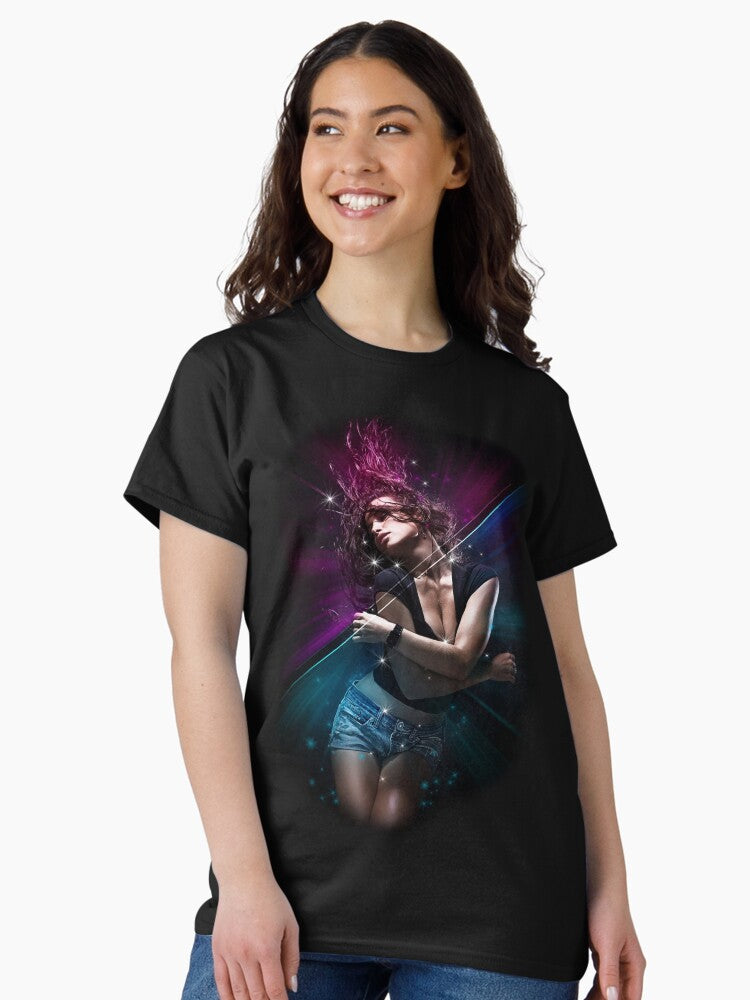 A girl in a musical trance Classic T-Shirt