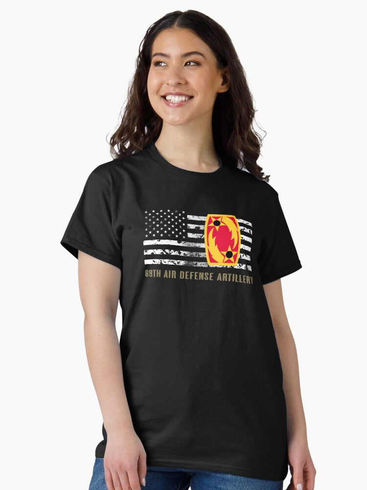 69th Air Defense Artillery Brigade (Distressed Flag) Classic T-Shirt