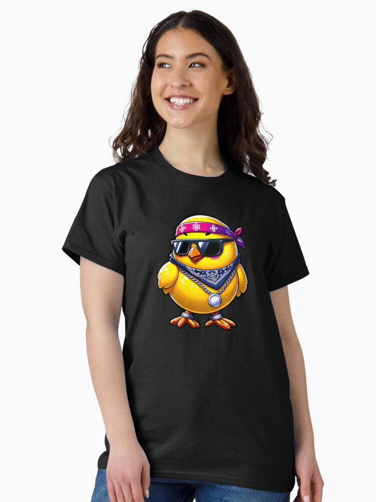 90's Hip Hop Gangster Easter Chick Classic T-Shirt