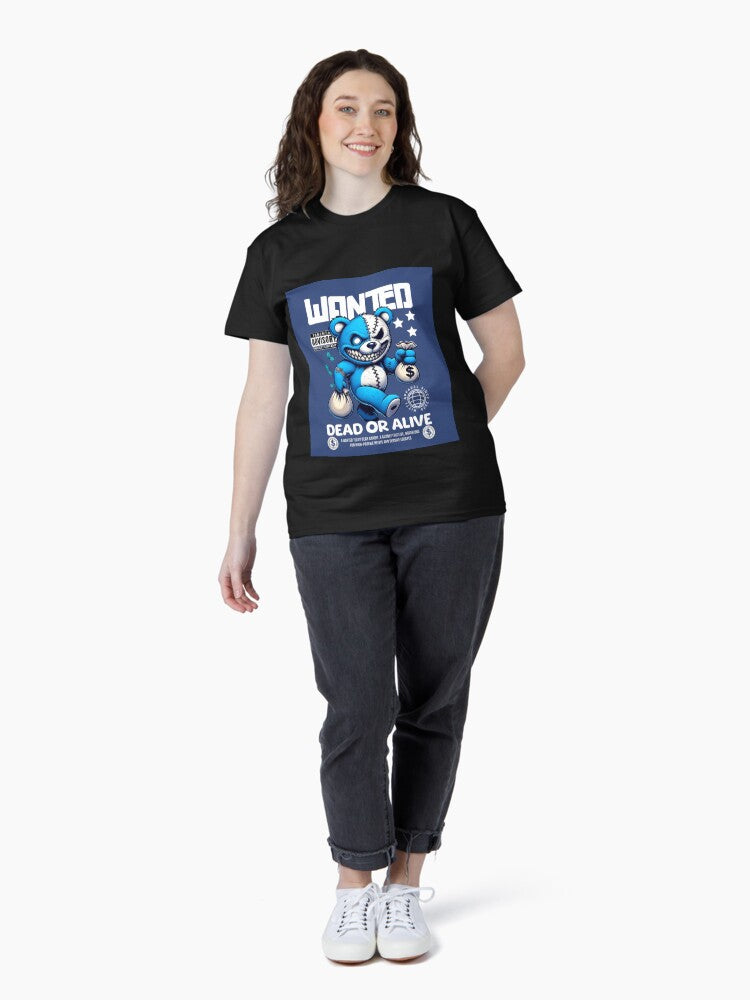 "Wanted: Dead or Alive" Streetwear Graphic Tee Classic T-Shirt