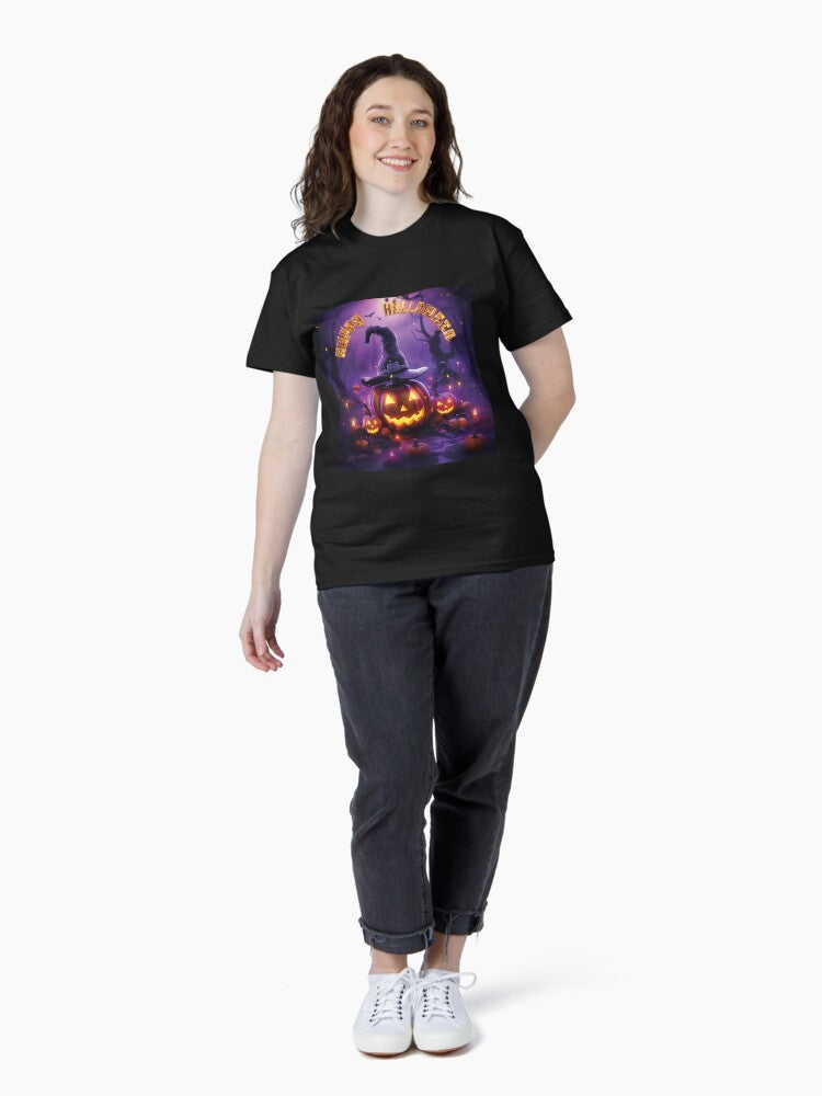 A scary Halloween Pumpkin Classic T-Shirt Style001
