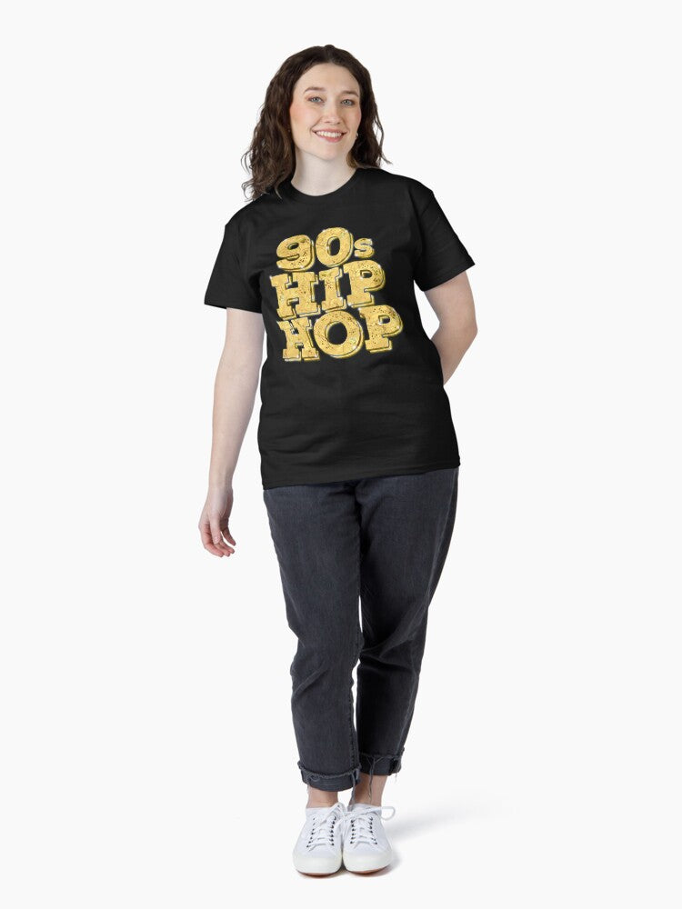 90s Hip Hop Music In Gold Classic T-Shirt