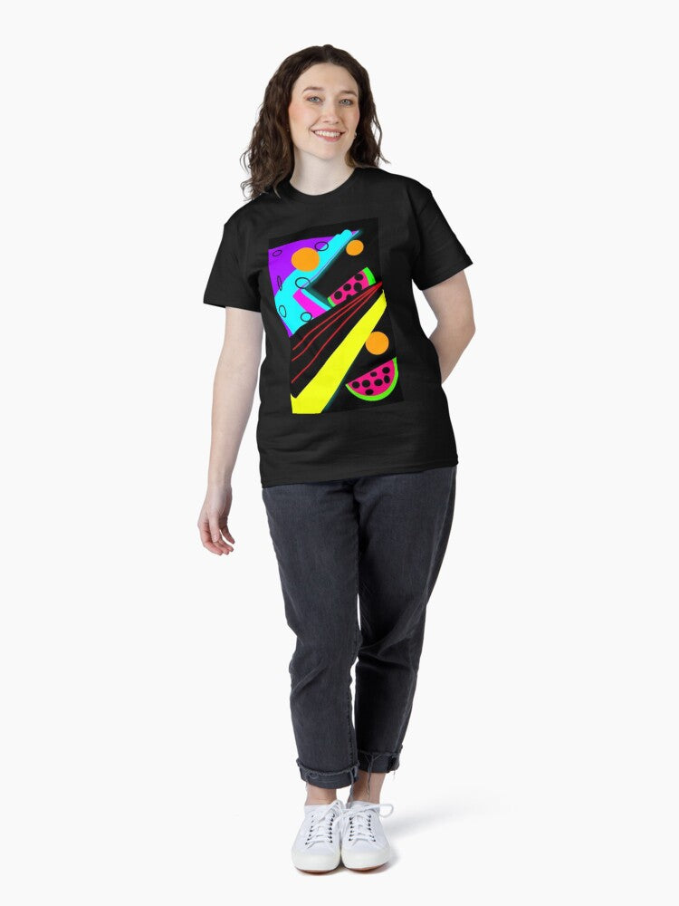 80's watermelon geometric space party Classic T-Shirt