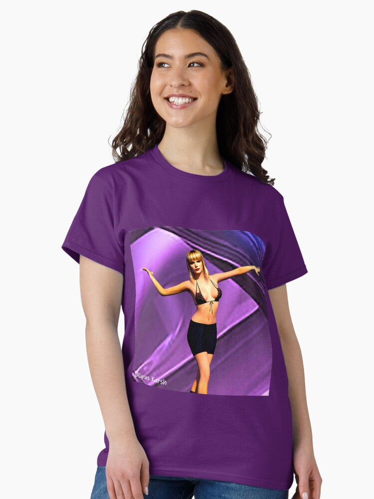 A Painting of Taylor Swift Illustrating Her Song "I Can Do It With A Broken Heart" Classic T-Shirt