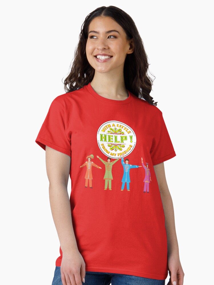 A Little HELP! From my Friends (Beatles Mashup) Classic T-Shirt