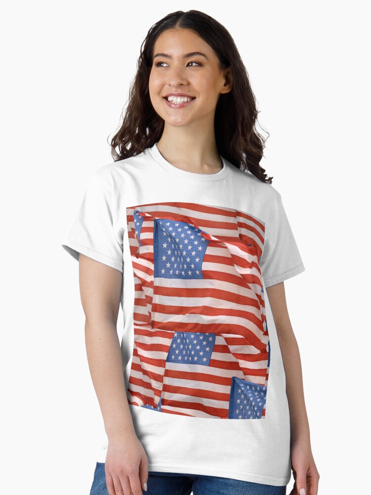 4th of July American Flag Classic T-Shirt