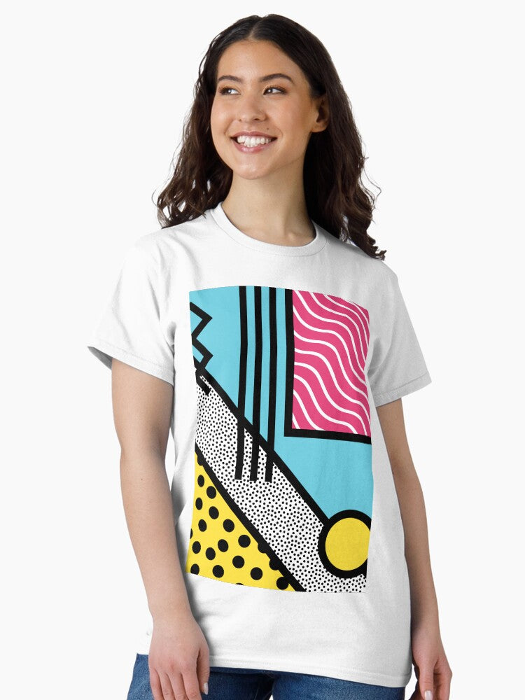 Abstract 80s memphis pop art style graphics Classic T-Shirt Style001