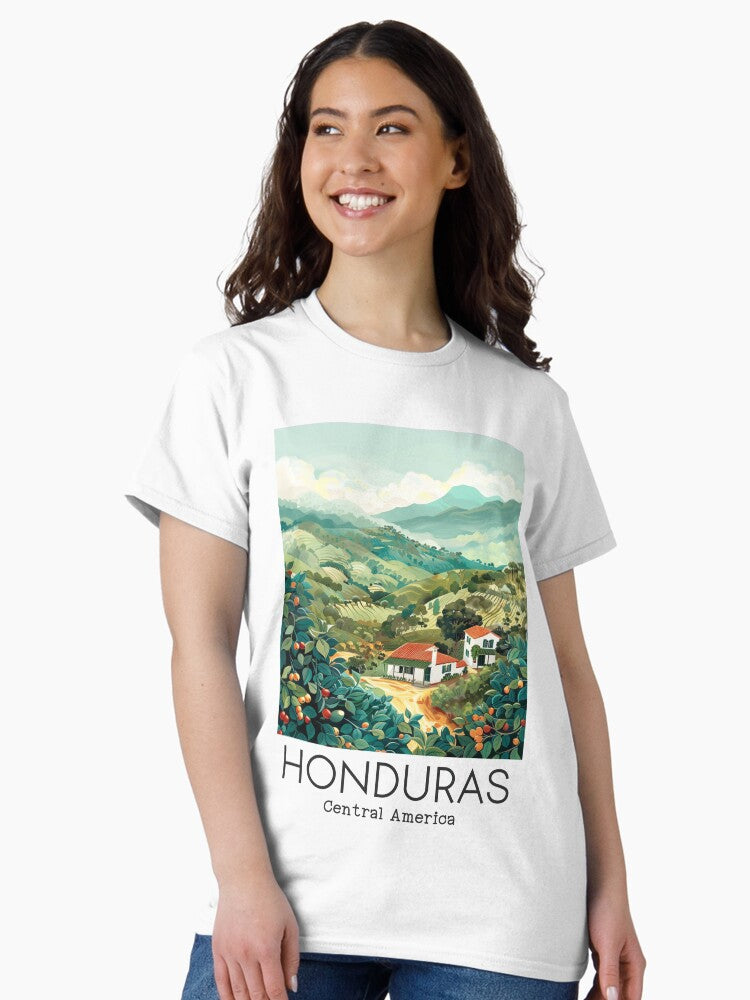 A Vintage Travel Illustration of Honduras - Central America Classic T-Shirt