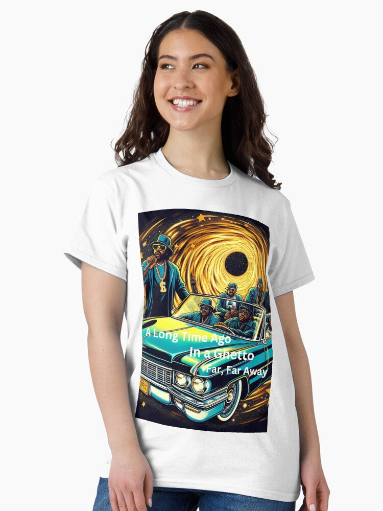 A Long Time Ago In A Ghetto Far Far Away- Pop Art Drawing Rap Legends Arrive Classic T-Shirt