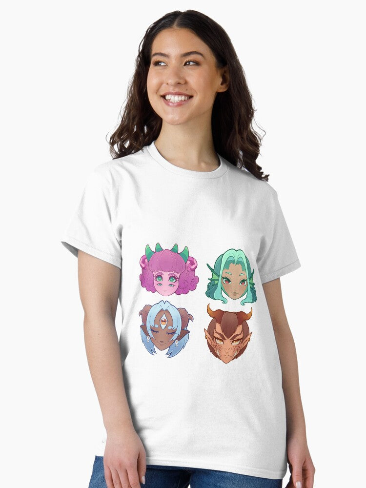 4 Monster Girls Classic T-Shirt
