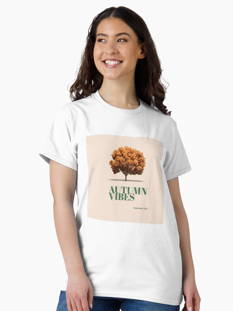 "Autumn vibes" cool looking brand Classic T-Shirt