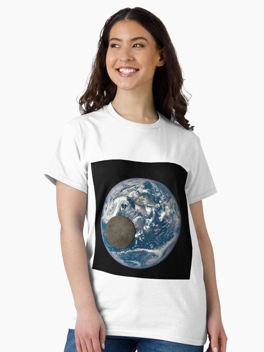 Dark side of the Moon, satellite image (C025/8814) Classic T-Shirt