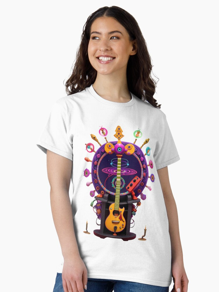 A colorful a guitar. Classic T-Shirt