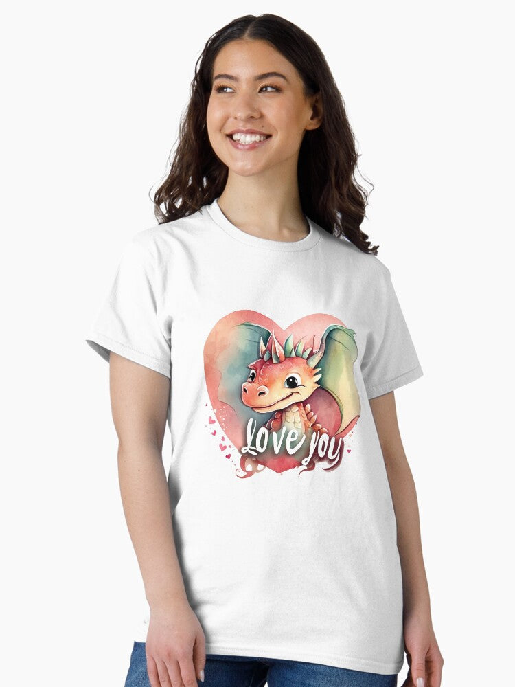 A Tale Woven in Love's Quilt: Dragon, Valentine Classic T-Shirt