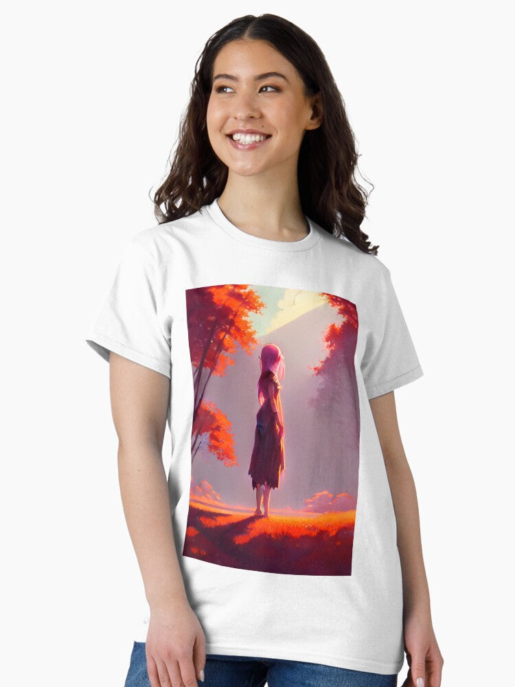 A Girl in Anime World Classic T-Shirt