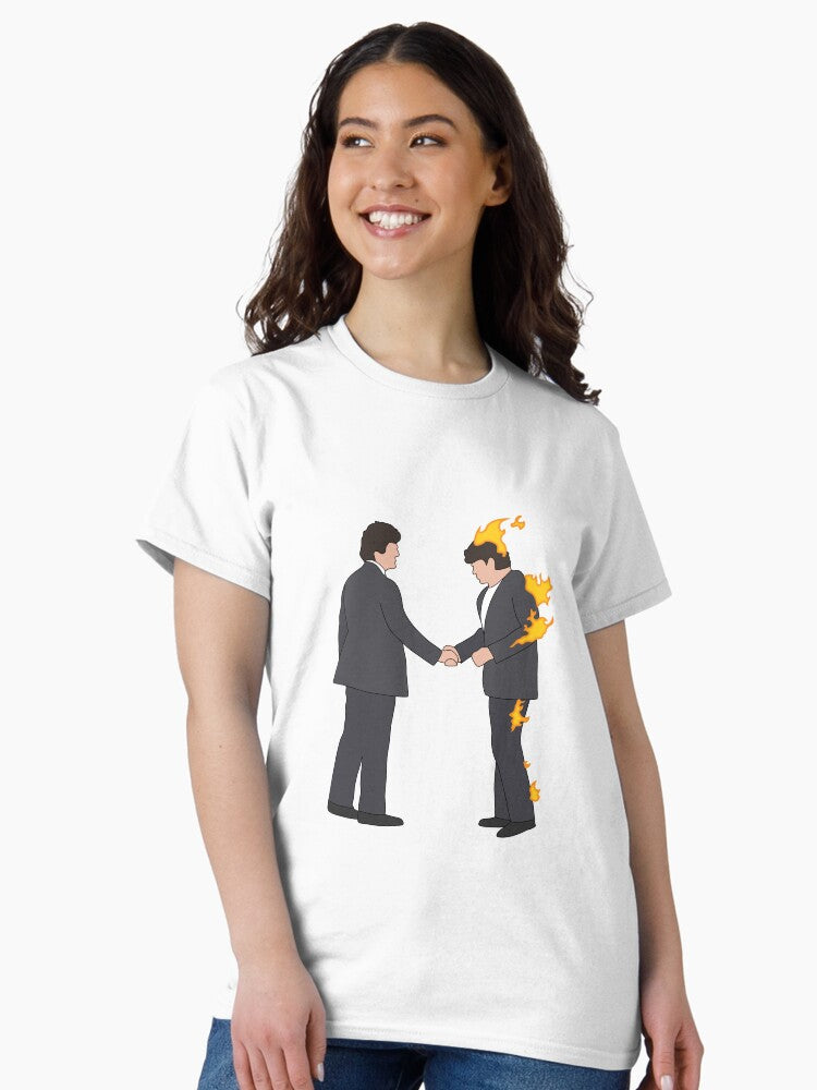 'Wish You Were Here' Minimalist Art Classic T-Shirt Style001