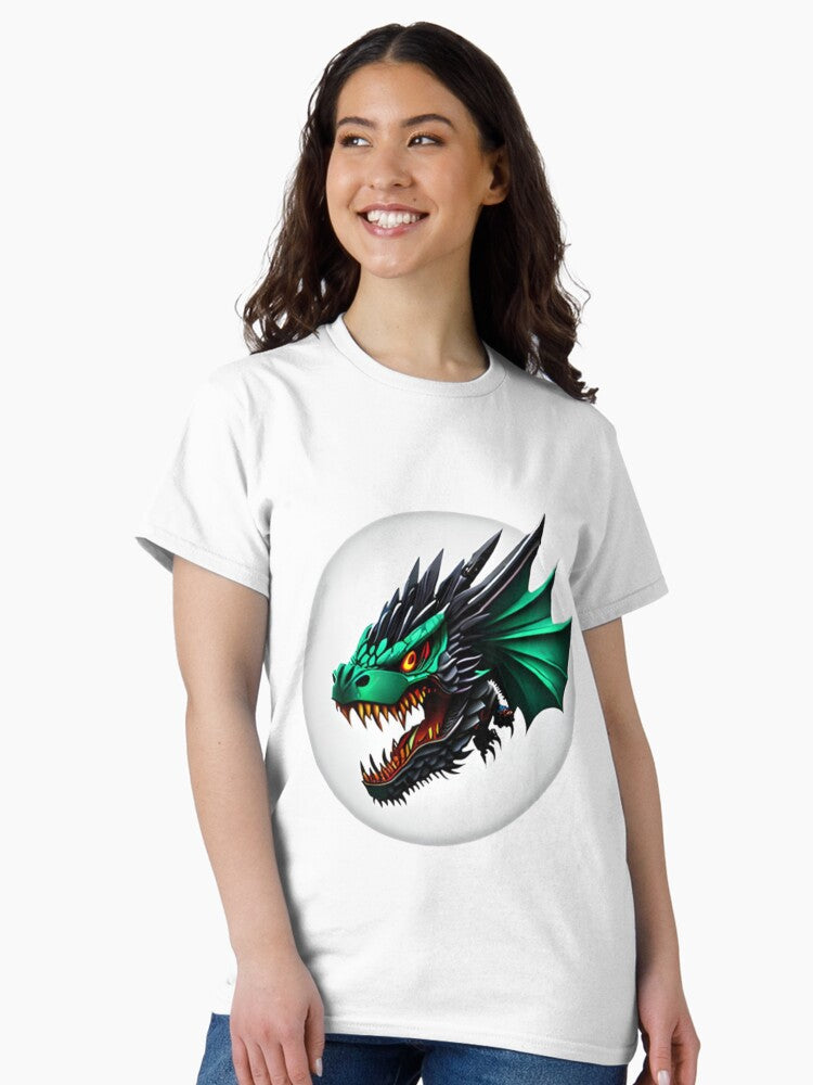 A Set of Baby Mecha Dragon Stickers for Adventure Lovers Classic T-Shirt