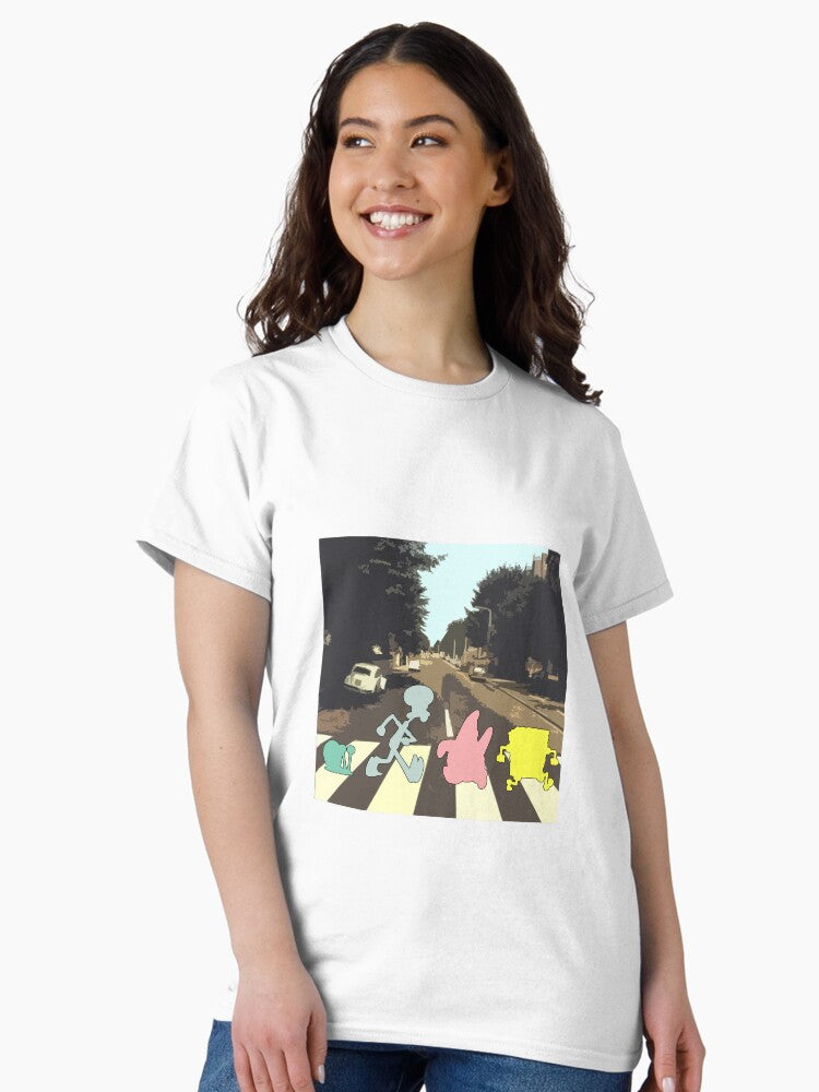 Abbey Road Spongebob Style Classic T-Shirt