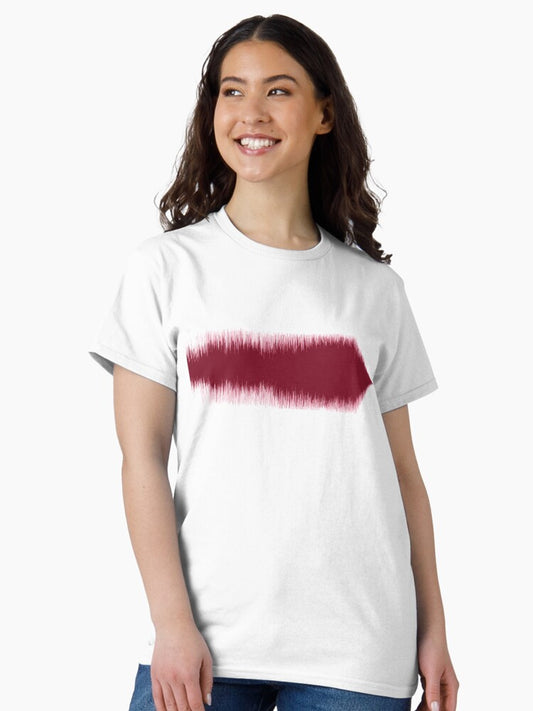 "Hey Jude" by The Beatles Sound Wave Pattern Red Classic T-Shirt