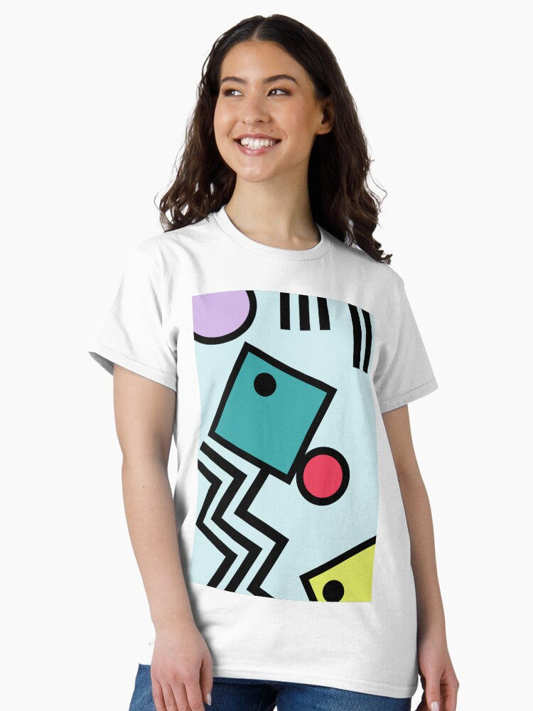 Abstract 80s memphis pop art style graphics Classic T-Shirt
