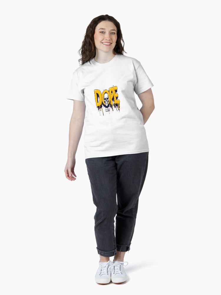 "DOPE Skull Drip" Classic T-Shirt