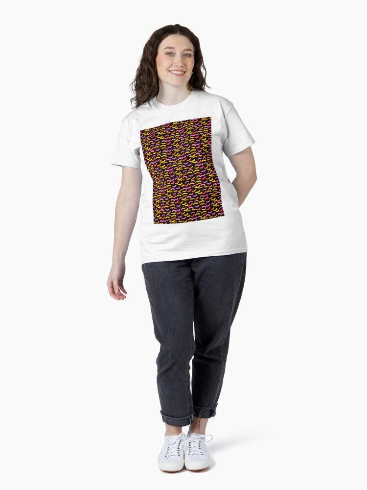 A Colorful Illustration Pattern Classic T-Shirt Style001