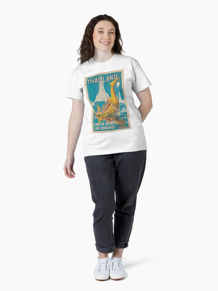 Thailand vintage travel poster Classic T-Shirt
